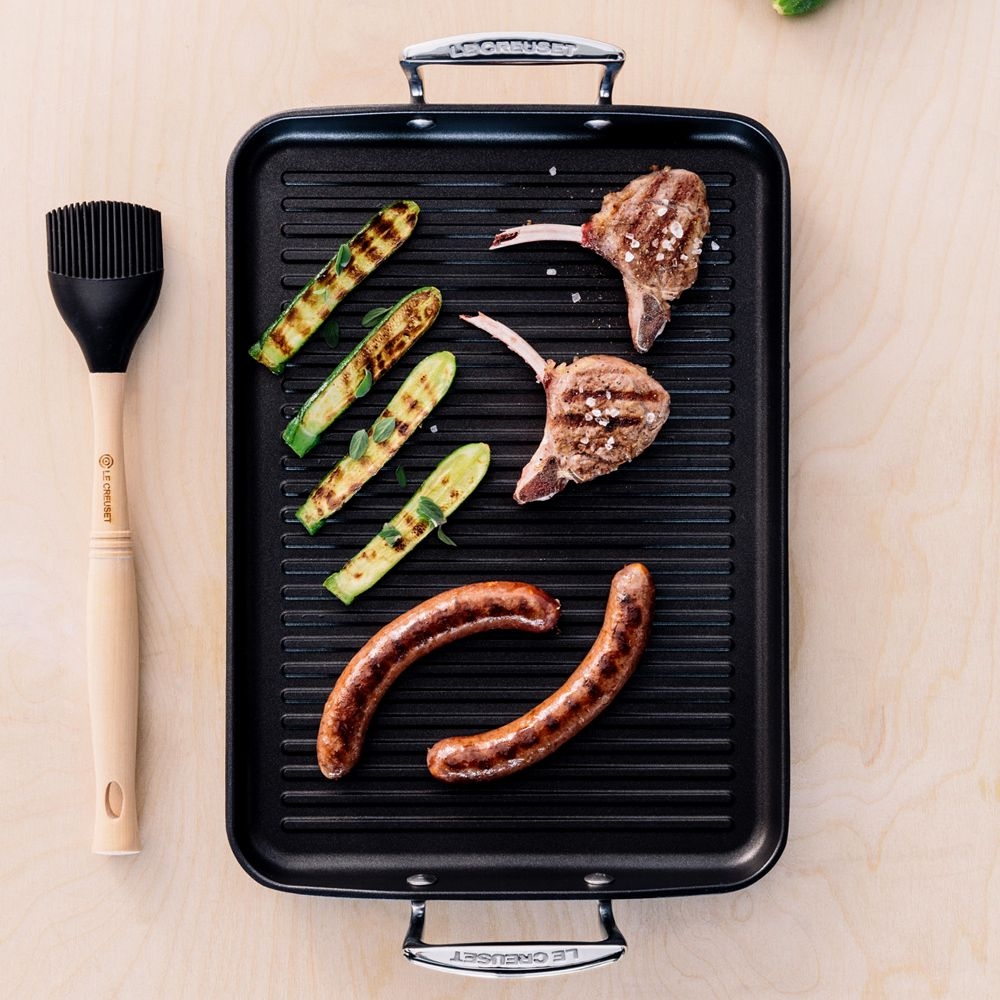 Le Creuset - Aluminium Grillplatte 34x25 cm - Antihaft Le Creuset - Aluminium Grillplatte 34x25 cm - Antihaft