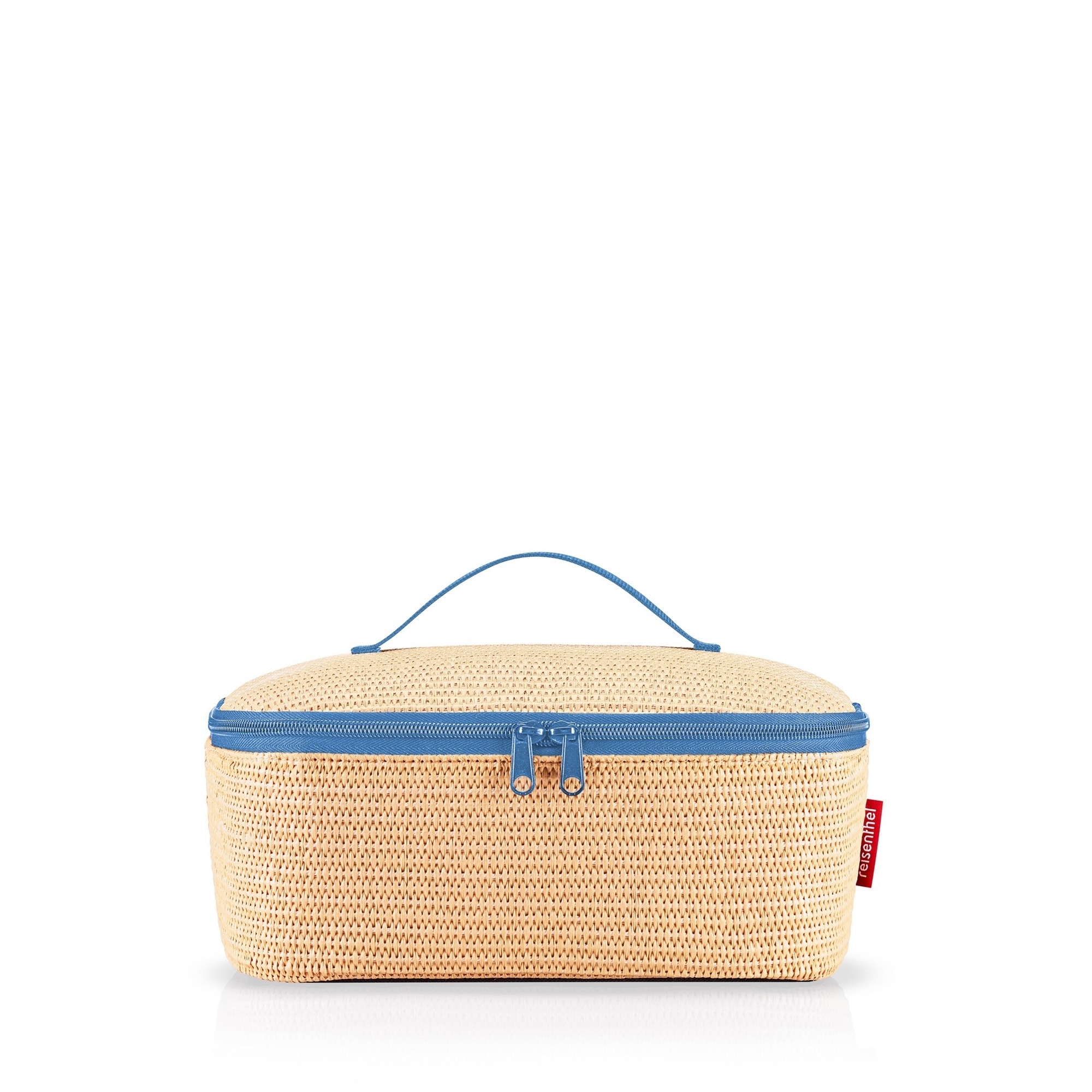 reisenthel - coolerbag M pocket - raffia blue reisenthel - coolerbag M pocket - raffia blue