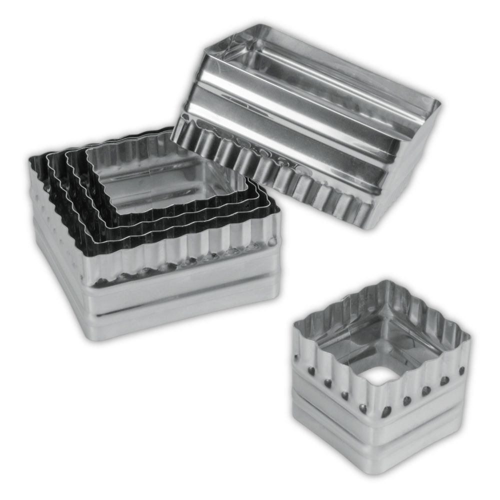 Städter - Cookie Cutter Squares 6 pieces - 4,5–8,5 cm