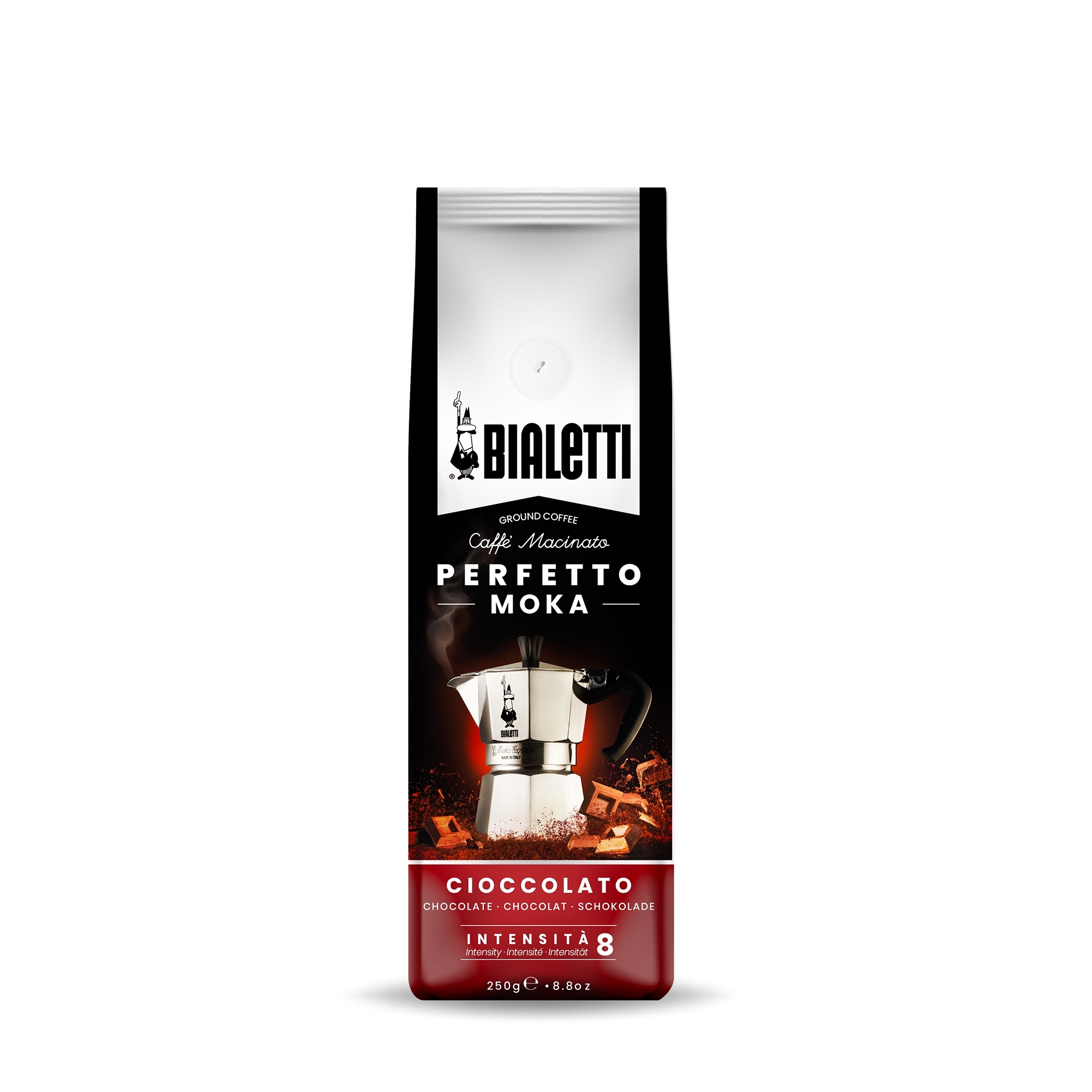 Bialetti - Perfetto Moka Cioccolato, Kaffee gemahlen 250g