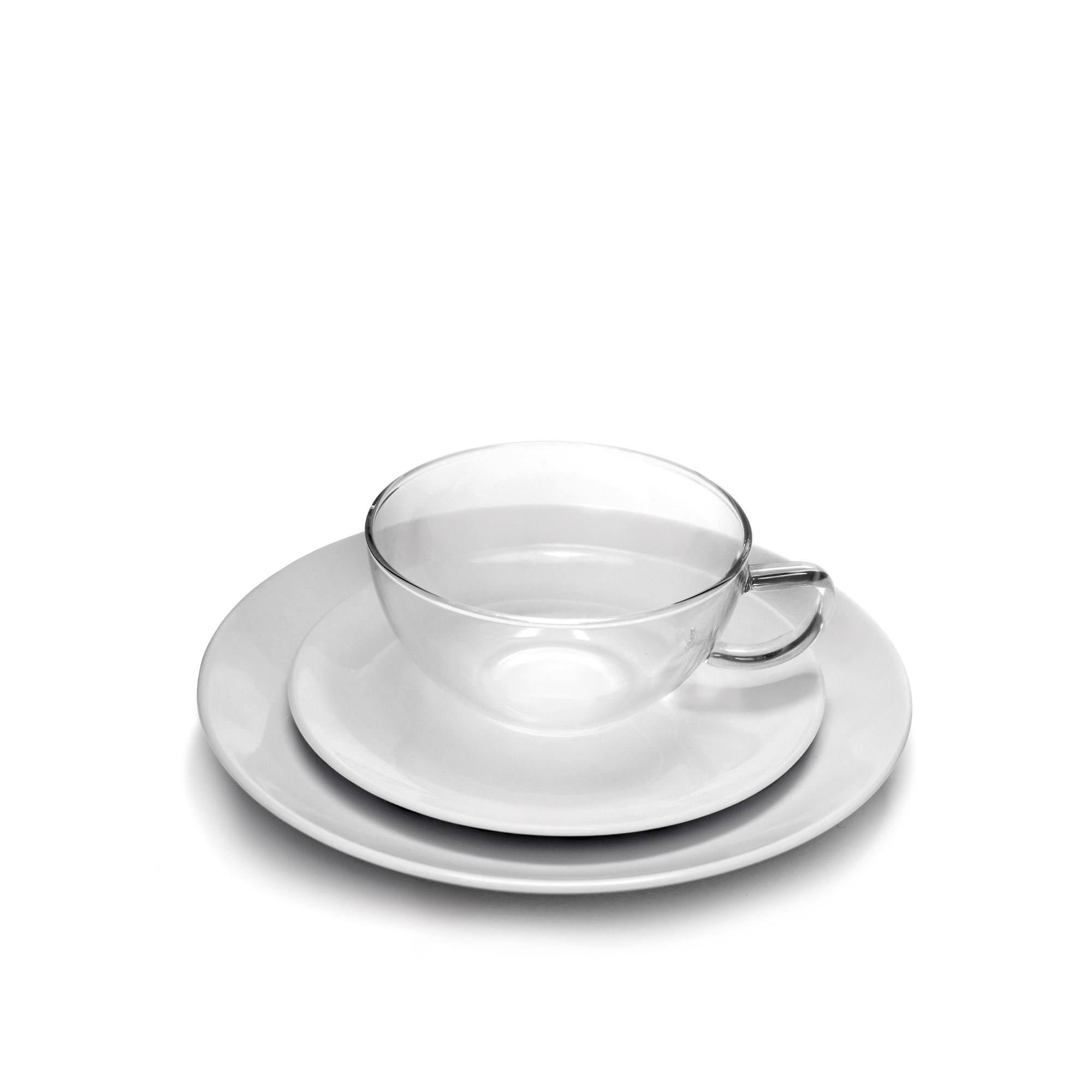 Jenaer Glas - Cup with saucer and plate Relations Jenaer Glas - Cup with saucer and plate Relations