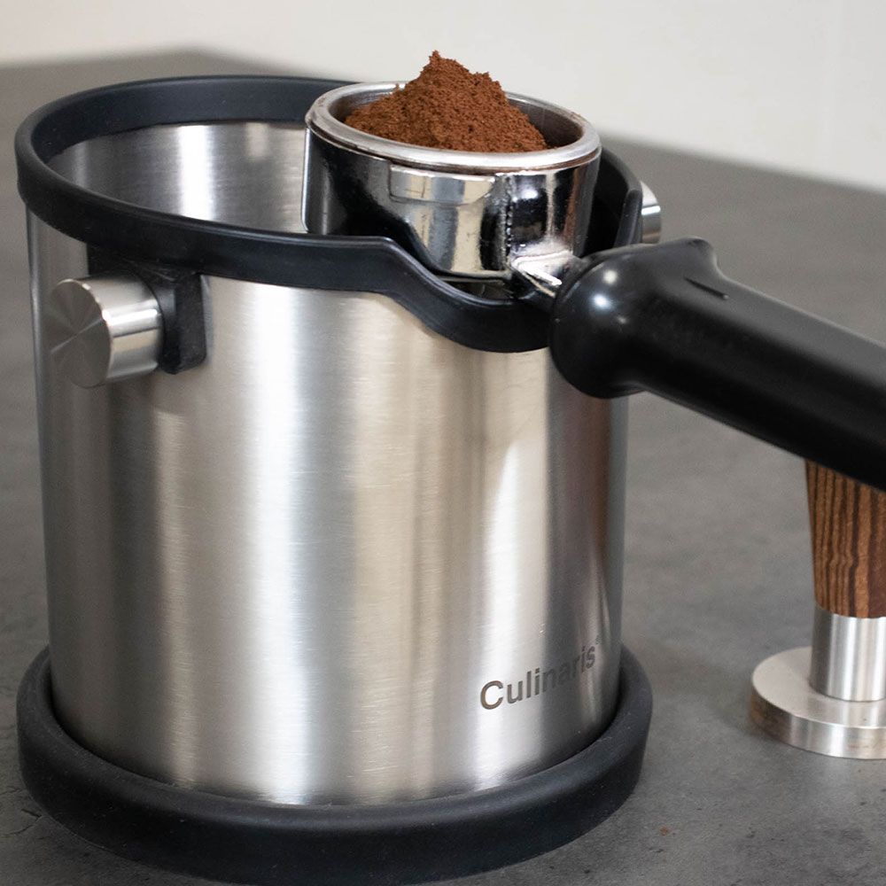 Culinaris - Espresso Knock Box - stainless steel matt
