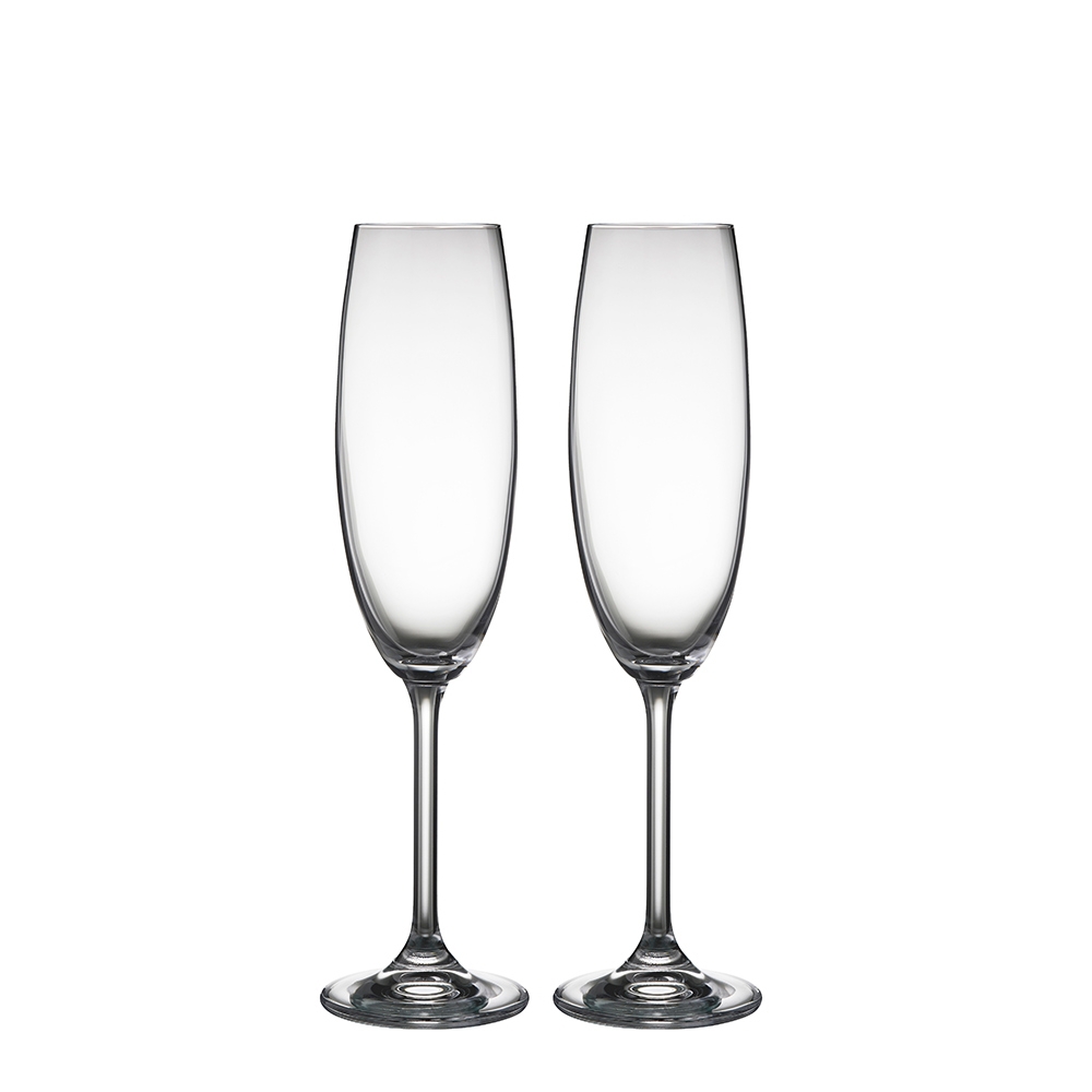 Bitz - Champagne glass set -  2 pcs - 220 ml