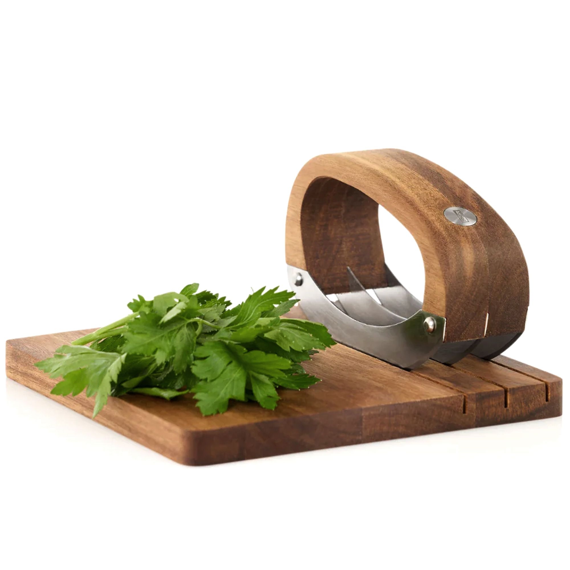 AdHoc - Wiegemesser RoccaVerde mit Schneidebrett