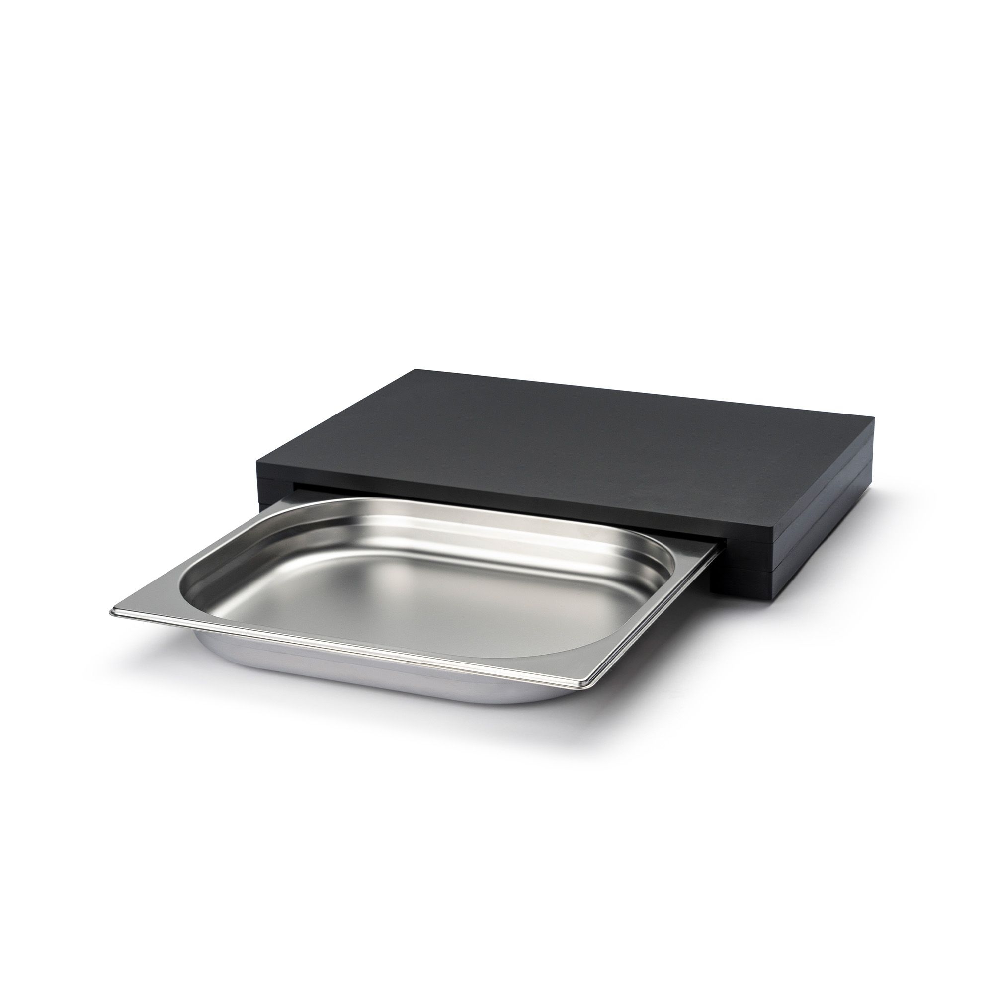 Continenta - DURACORE chopping board with stainless steel drawer 39 x 27 x 6 cm