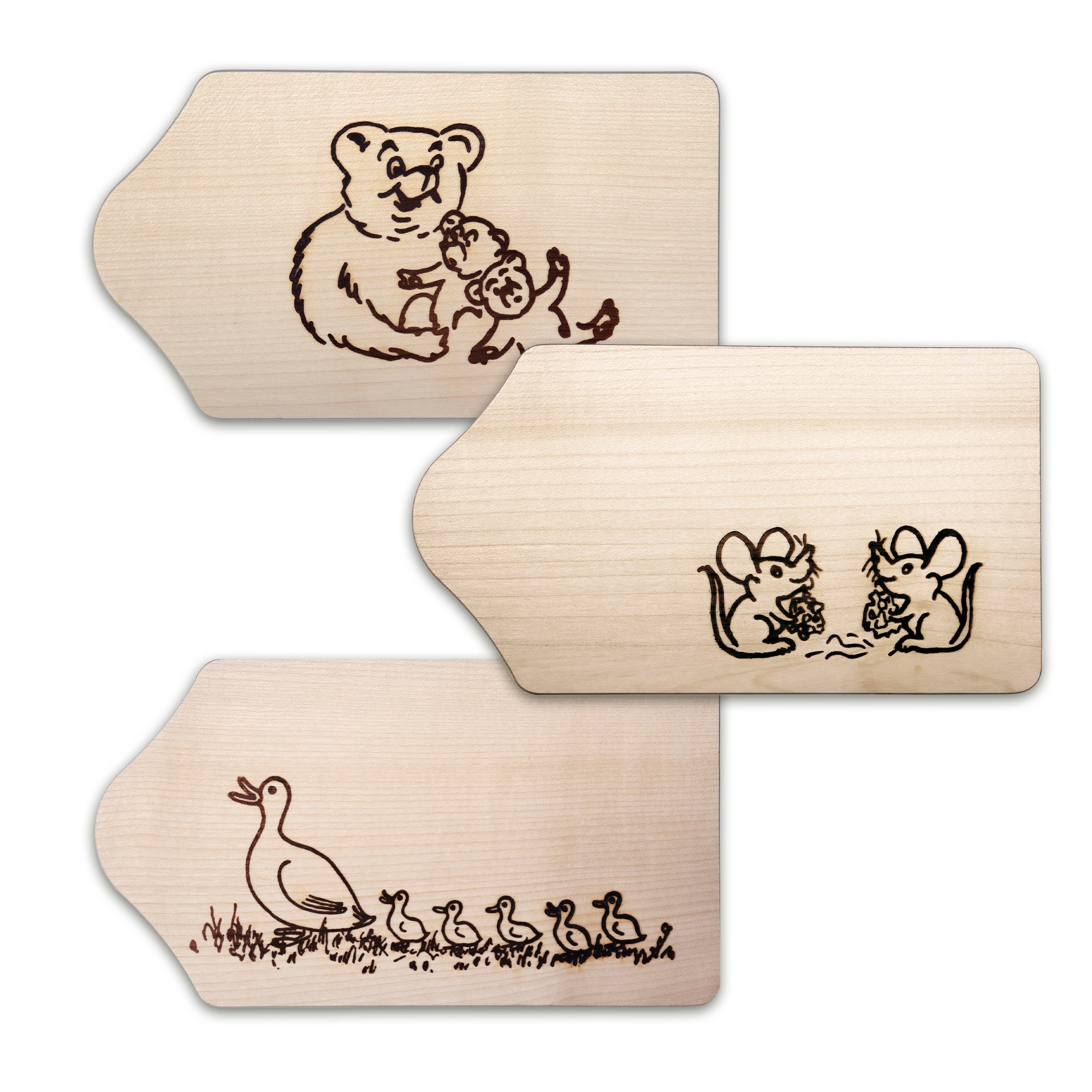 Breakfast board set - maple wood - 3 pcs. | Culinaris Breakfast board set - maple wood - 3 pcs. | Culinaris