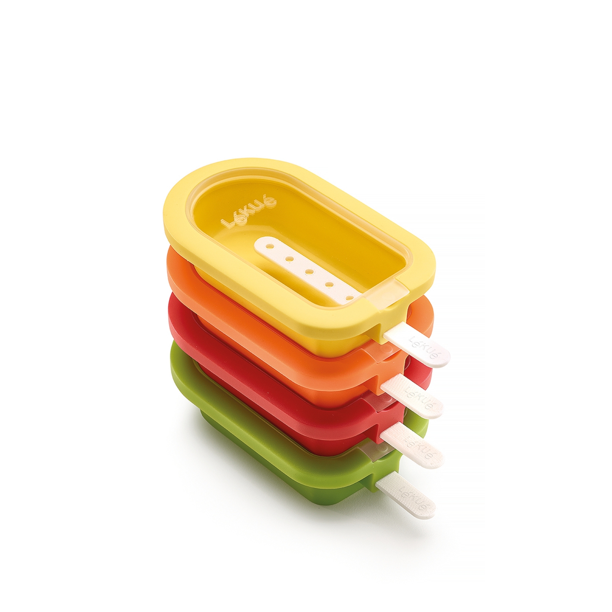 Lékué - Ice mould XL set of 4 stackable colored
