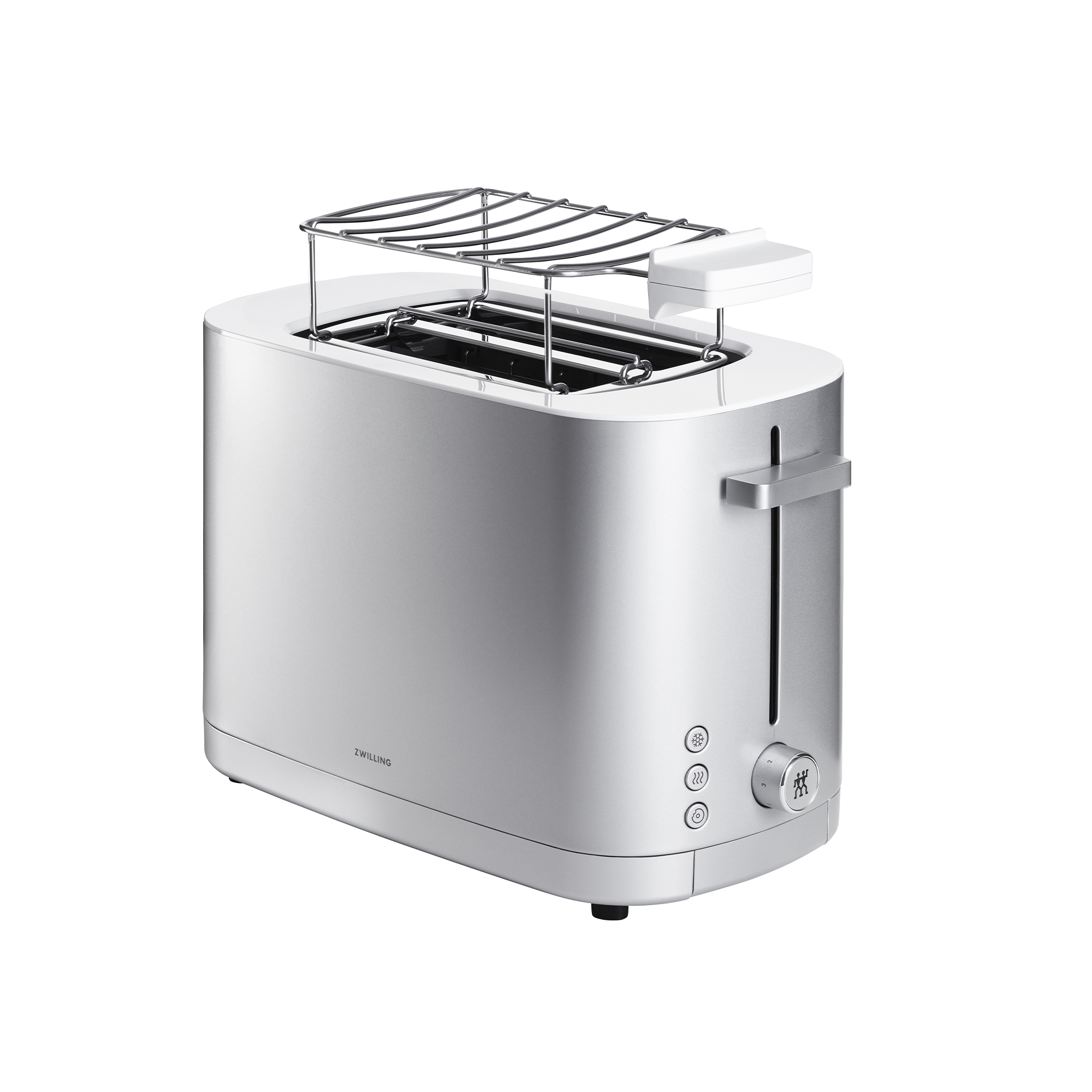ZWILLING - Toaster with bread roll attachment | ENFINIGY | 2 slots short | silver