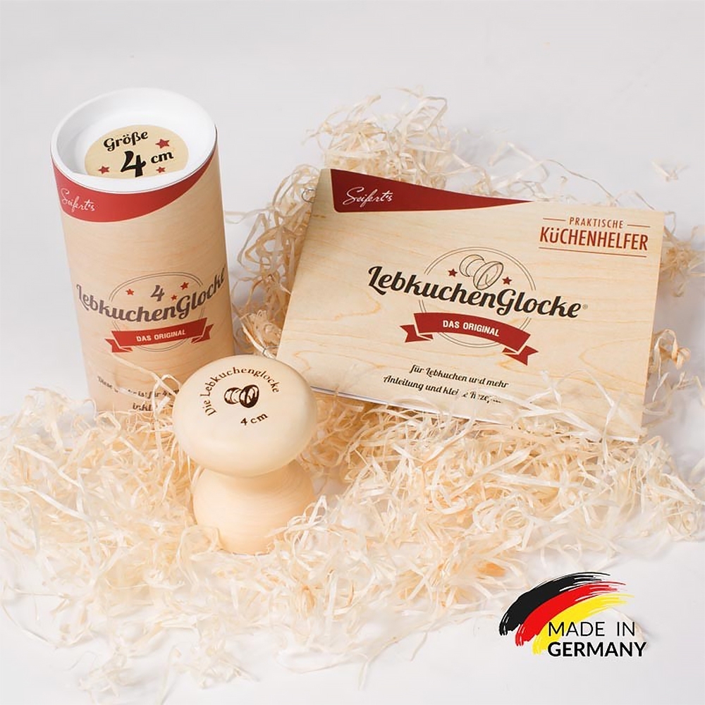 Seifert's kitchen helpers - gingerbread bell 4 cm Seifert's kitchen helpers - gingerbread bell 4 cm