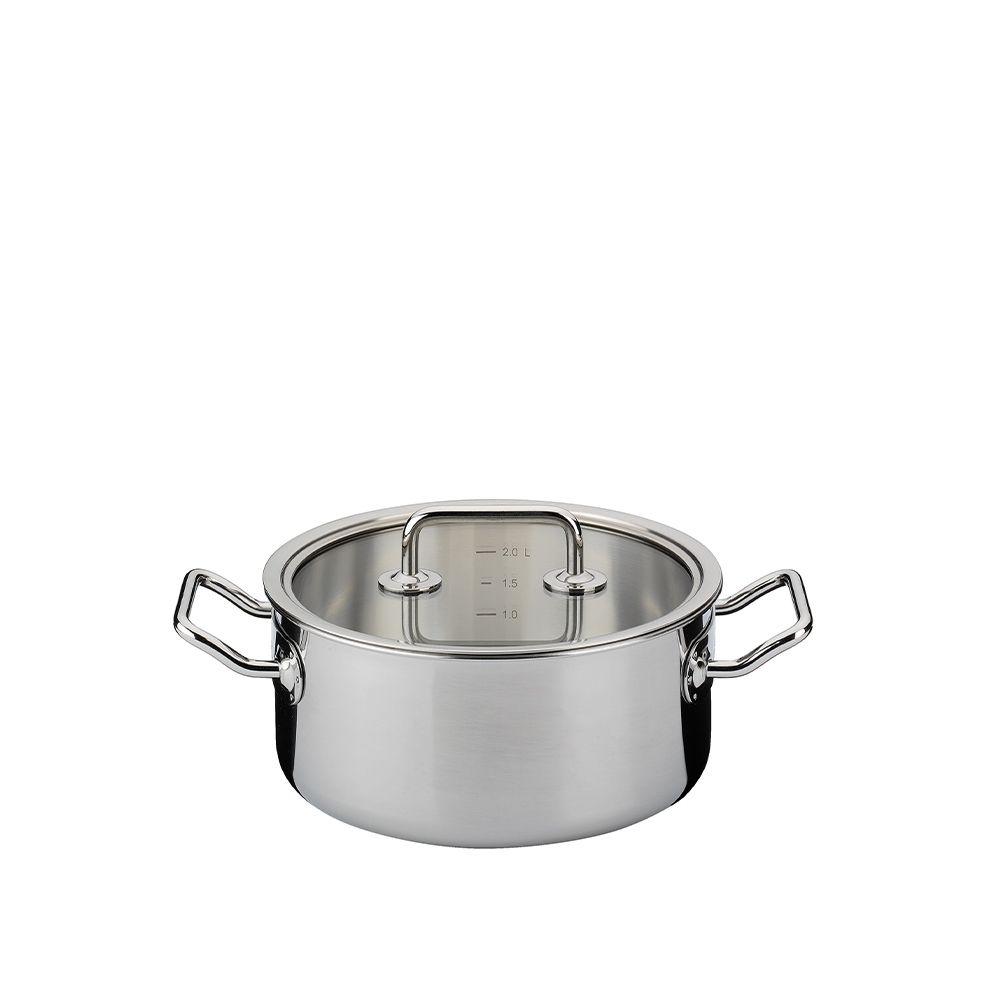 Spring - frying pan with glass lid 20 cm BRIGADE BASIC Spring - frying pan with glass lid 20 cm BRIGADE BASIC
