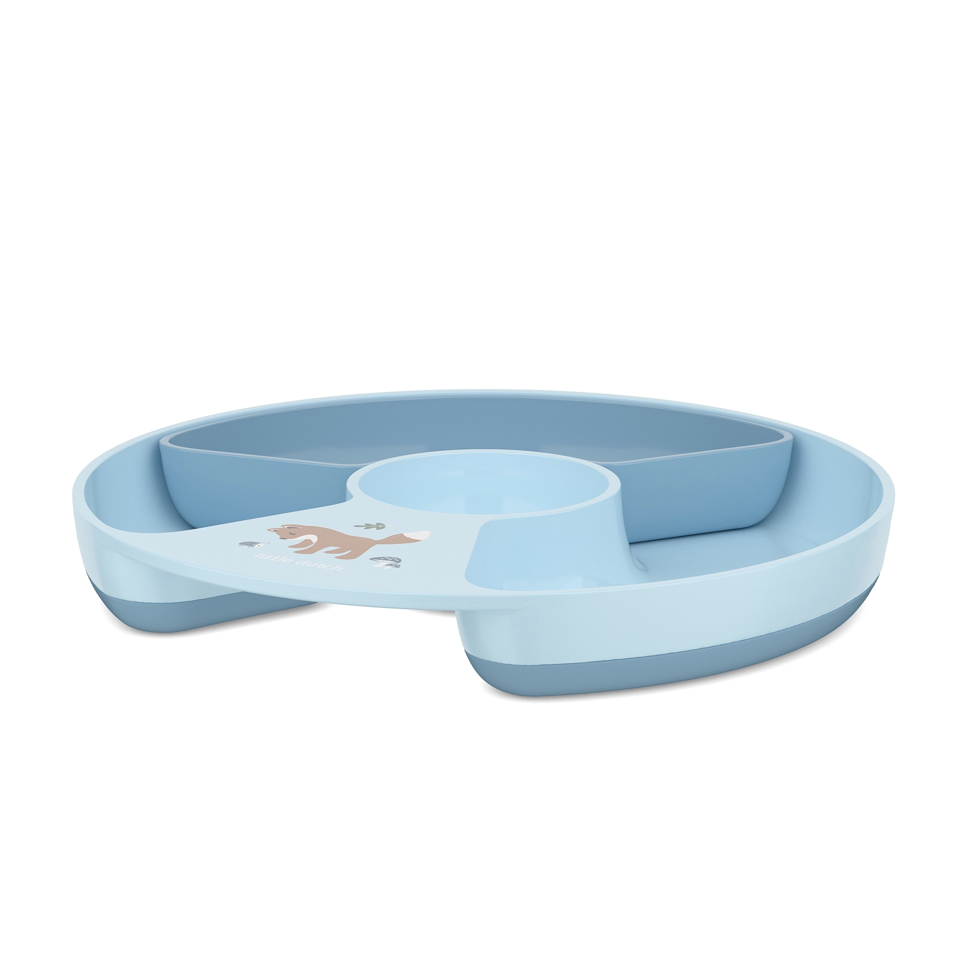 Mepal Mio divided kids plate forest friends design