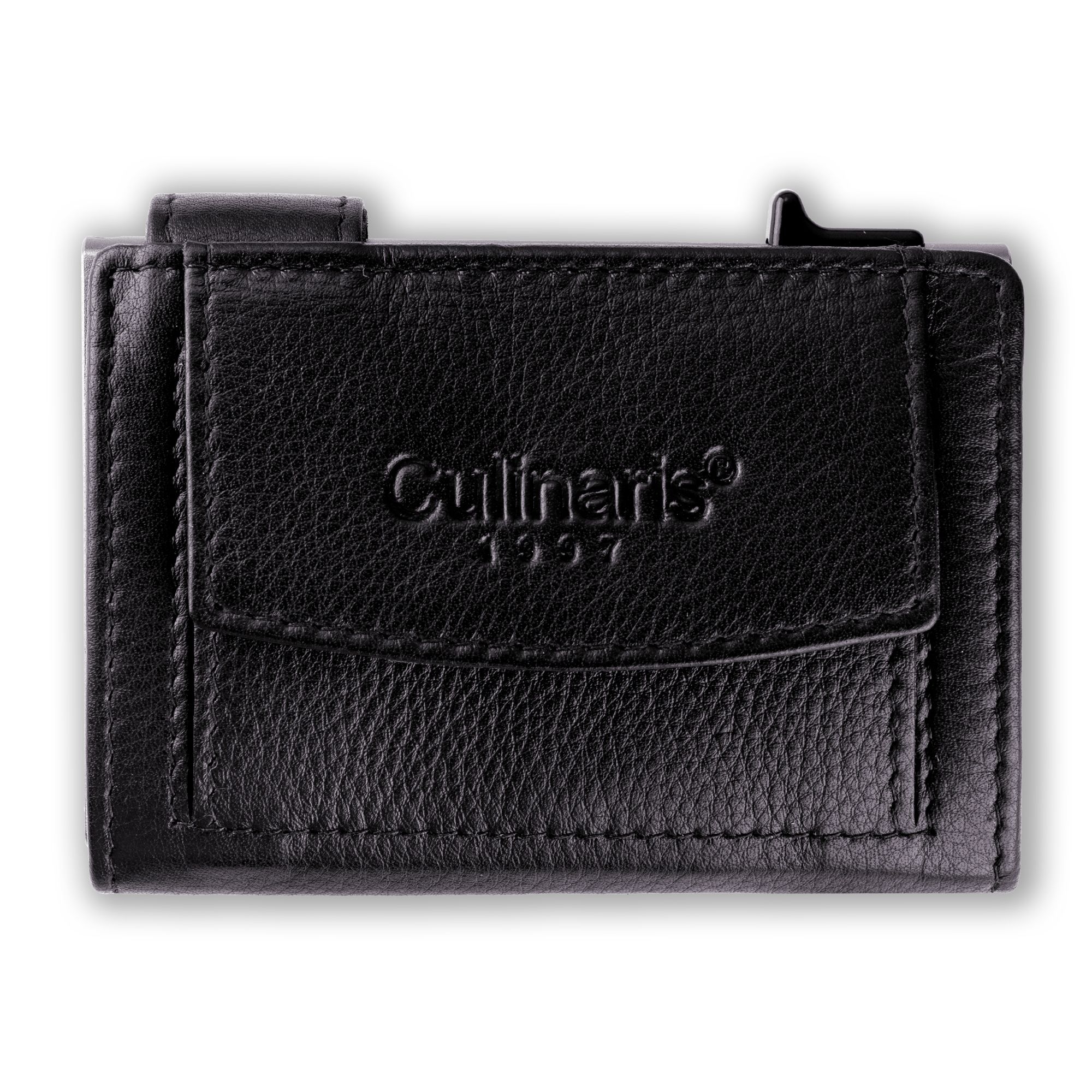 Card Case with Coin Pocket - Black | Culinaris