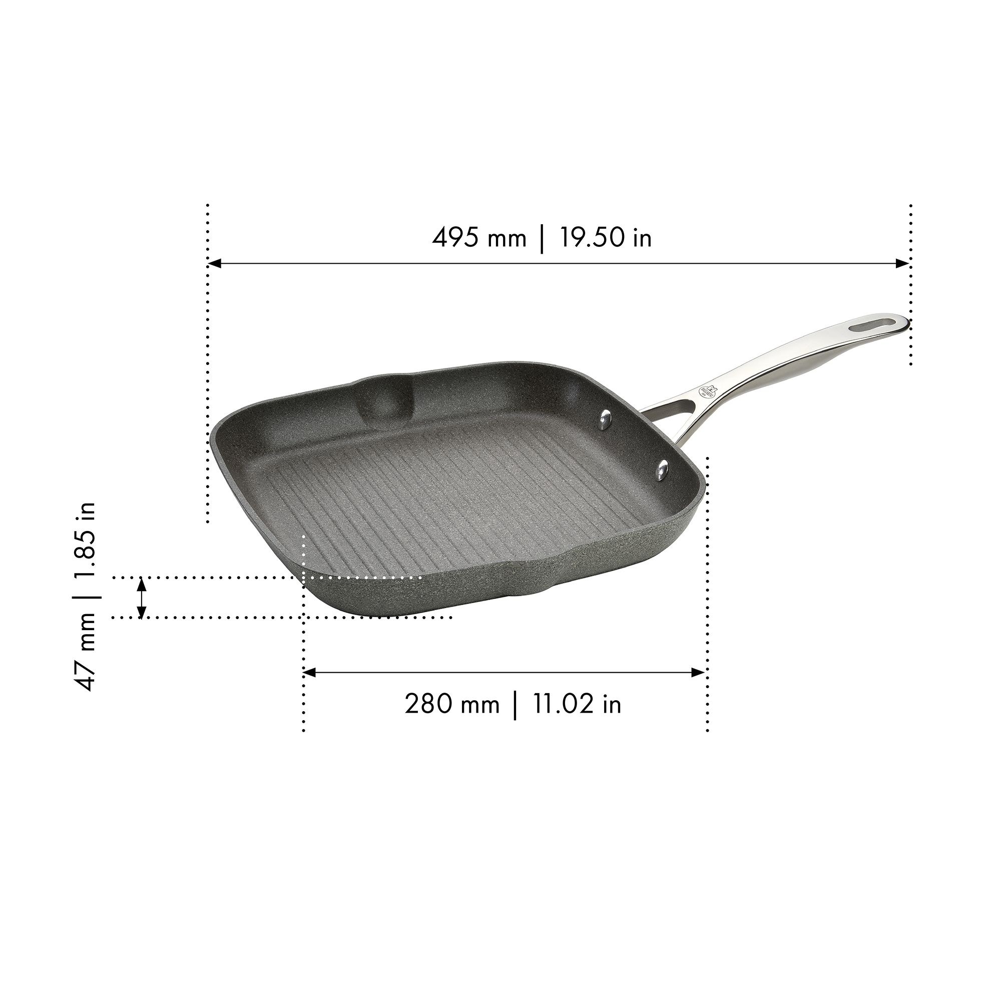 BALLARINI - grill pan | Salina | 28 cm | Granitium Ti-X BALLARINI - grill pan | Salina | 28 cm | Granitium Ti-X