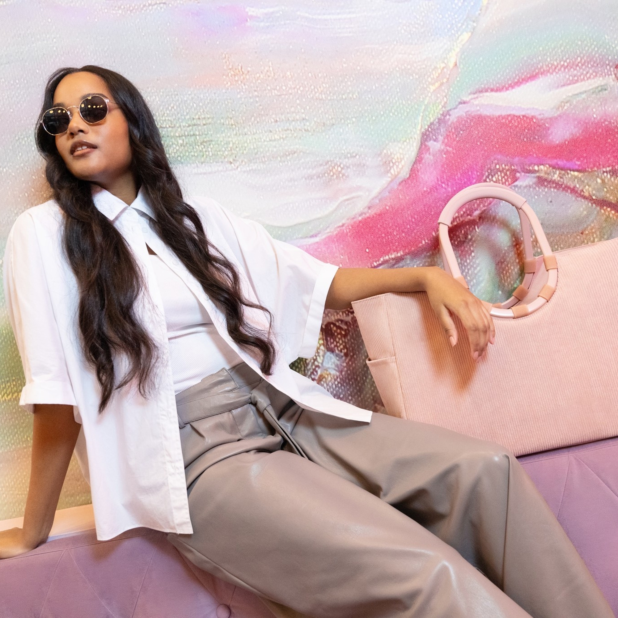 reisenthel - loopshopper L - frame cord blush