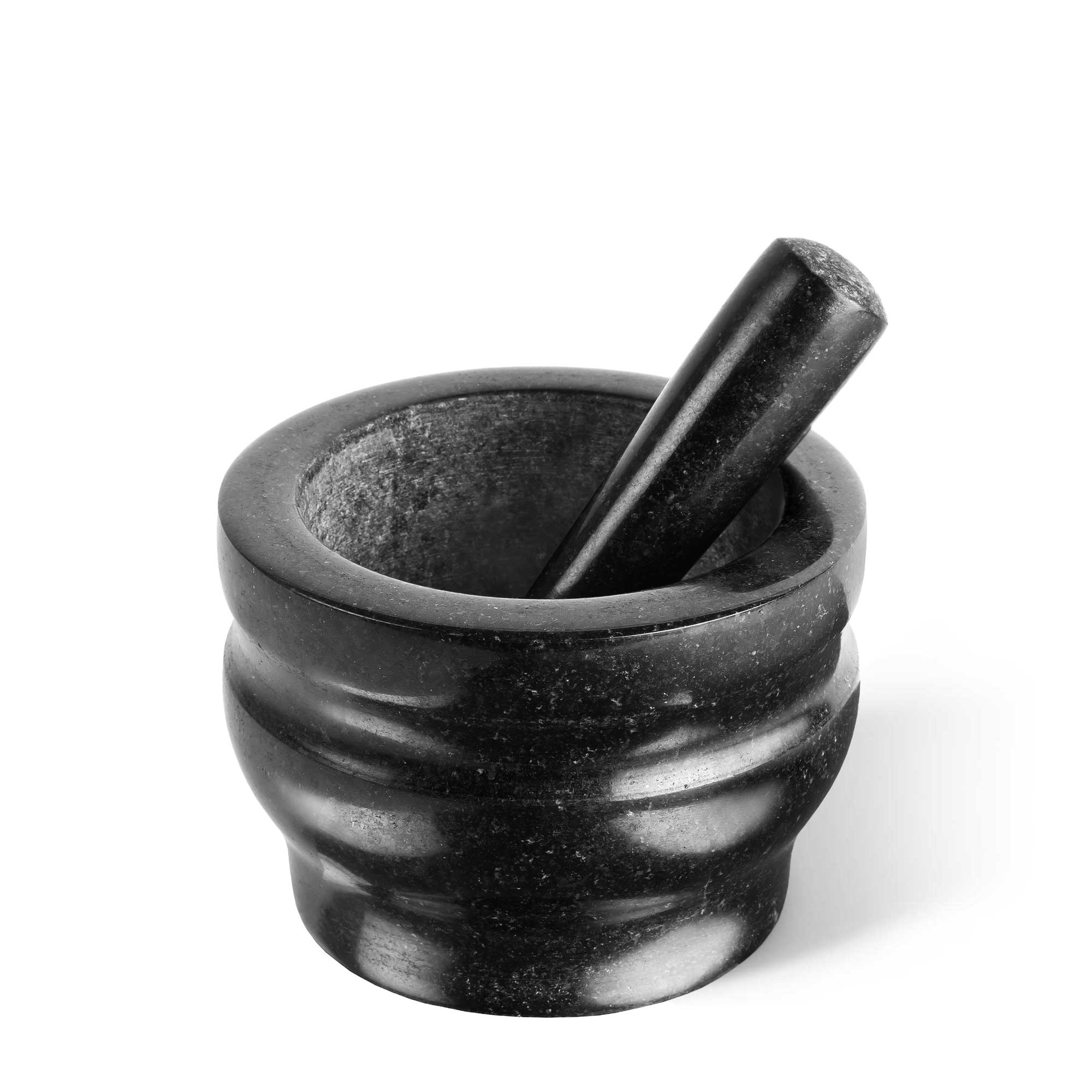 COLE & MASON - Worcester Granitstößel und Mörser - Ø 18 cm | Schwarz