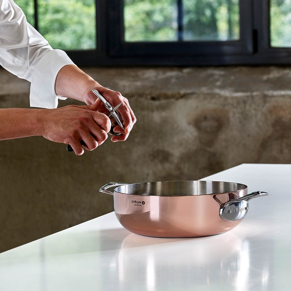 de Buyer - Konischer Kupfer Bratentopf 28 cm - Prima Matera de Buyer - Konischer Kupfer Bratentopf 28 cm - Prima Matera