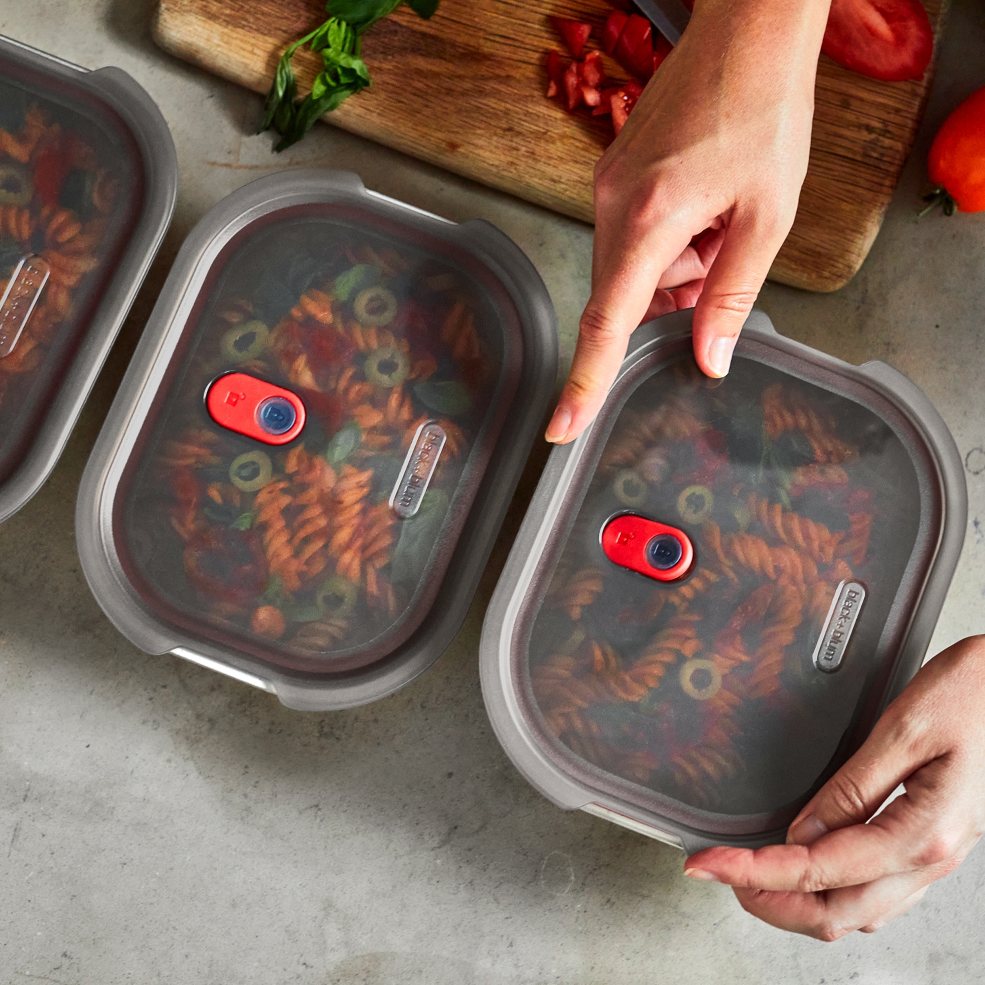 black+blum - Multifunctional Box Mixed Set - S/M/L - grey/red
