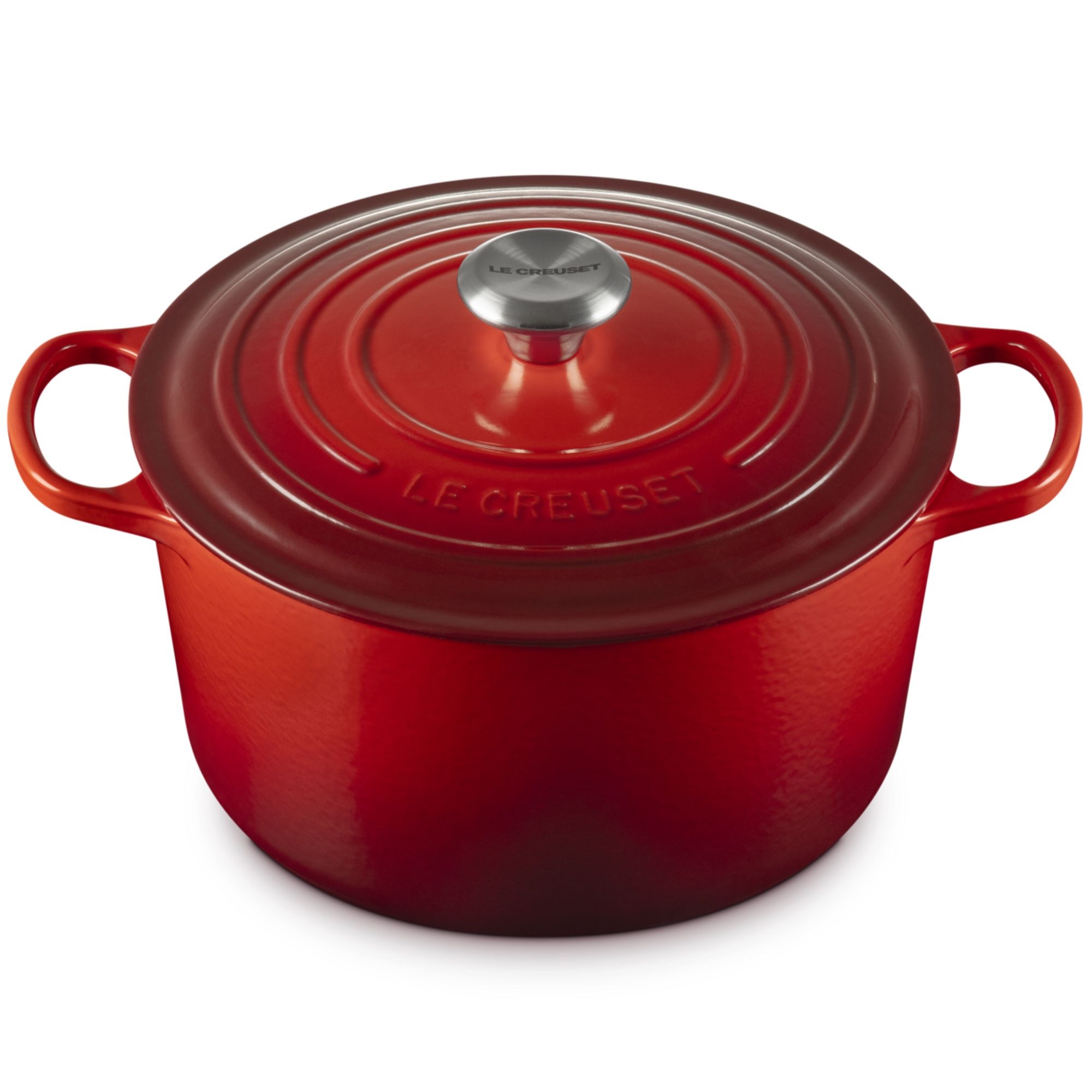 Le Creuset  - Signature French Oven 26 cm extra high -  6,3 L - Cerise