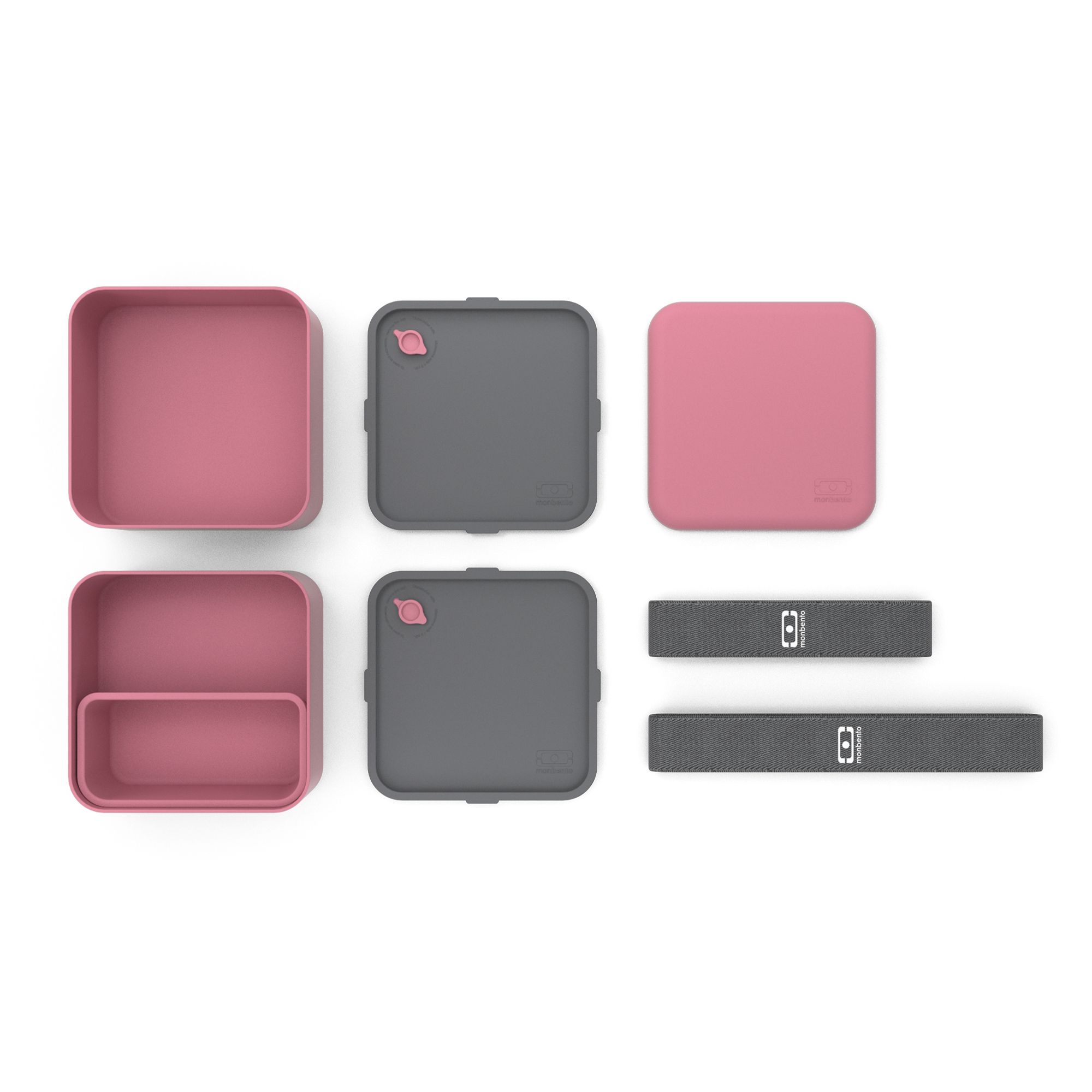 monbento - Square Bento Box blush monbento - Square Bento Box blush