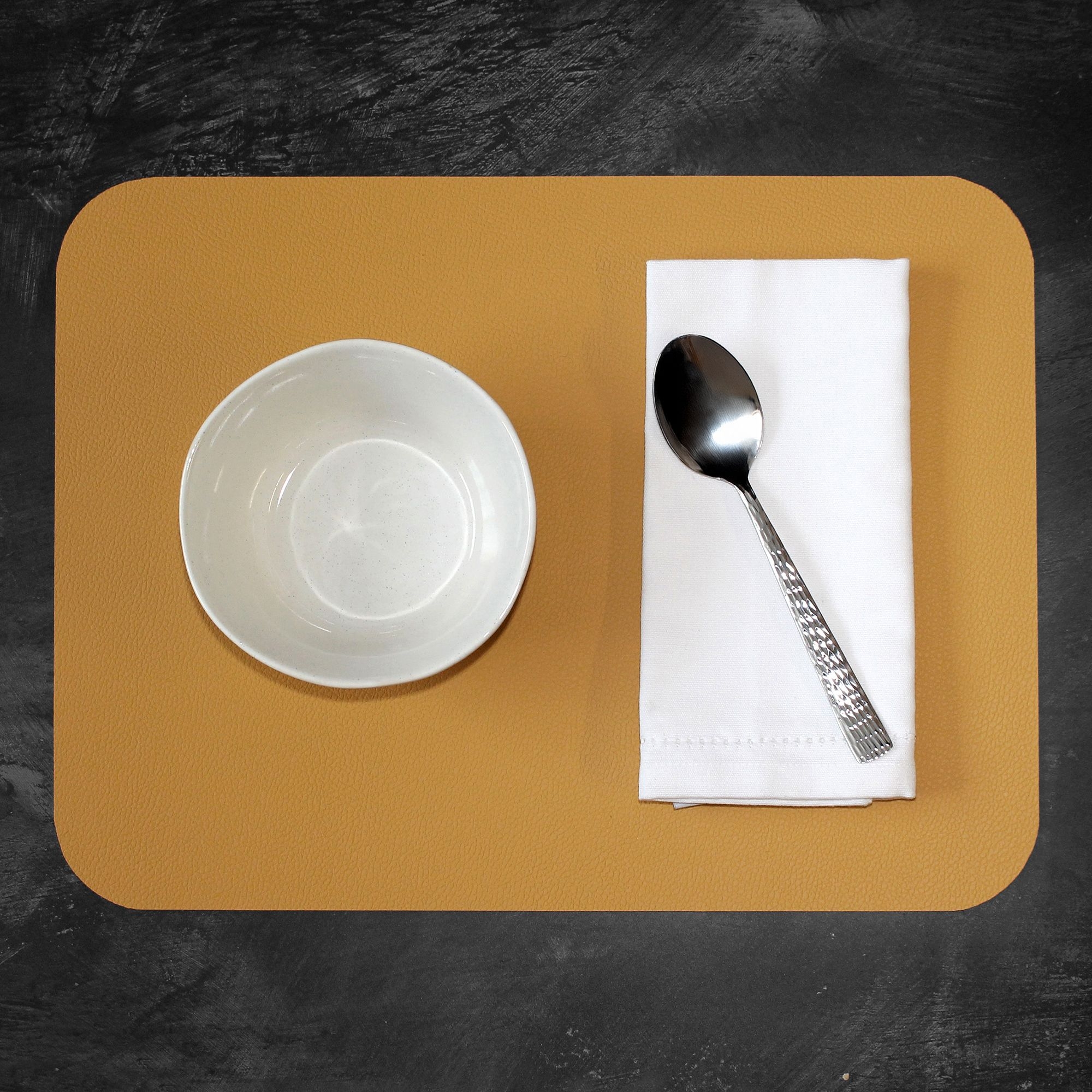 Freeform - FLEXIMATS - Tischset - 2er-Set - 46 x 33 cm - Senf/Grau Freeform - FLEXIMATS - Tischset - 2er-Set - 46 x 33 cm - Senf/Grau