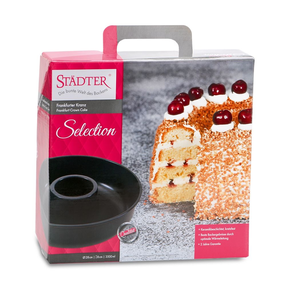 Städter - Backform Selection Frankfurter Kranz -  ø 28 cm / H 8 cm - 3.500 ml Städter - Backform Selection Frankfurter Kranz -  ø 28 cm / H 8 cm - 3.500 ml