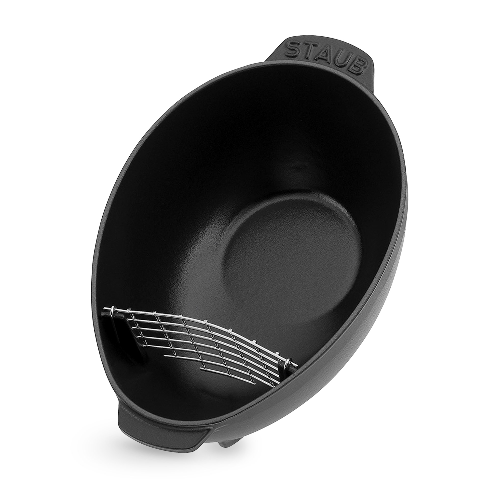 STAUB - Muscheltopf | oval | 25 cm | Schwarz