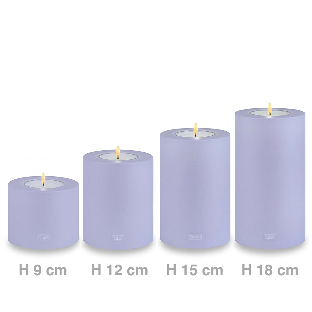 Qult Farluce Trend - Teelichthalter in Kerzenform - Lavender