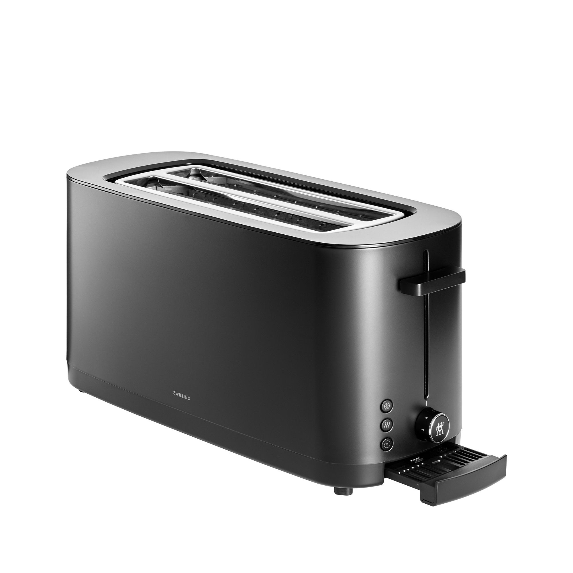 ZWILLING - Toaster with bread roll attachment | ENFINIGY | 2 slots lang | black ZWILLING - Toaster with bread roll attachment | ENFINIGY | 2 slots lang | black
