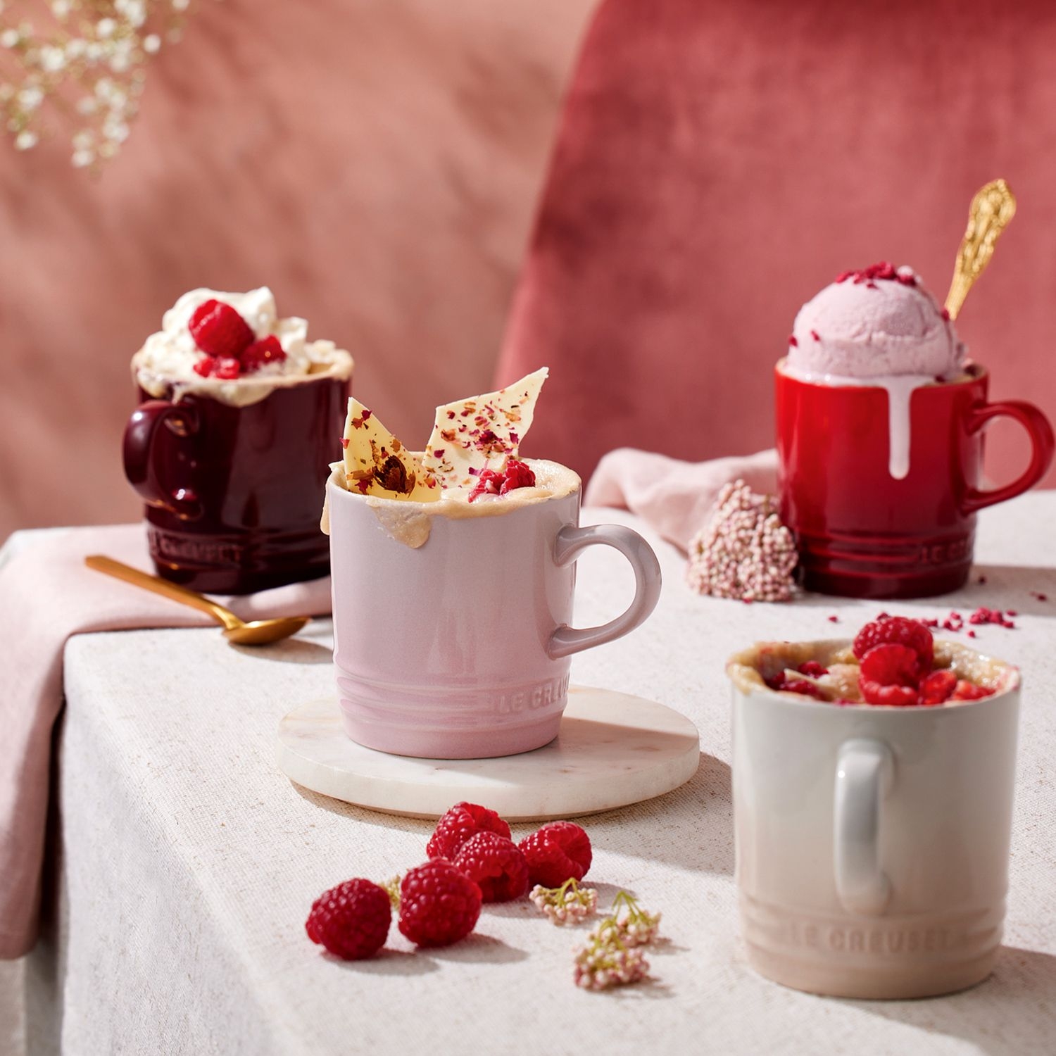 Le Creuset - 4er Set - Becher 350 ml - Petits Fours Le Creuset - 4er Set - Becher 350 ml - Petits Fours