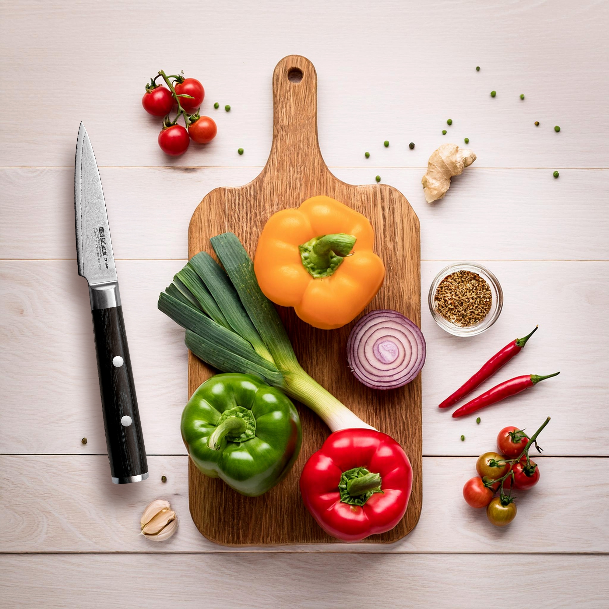 Schälmesser - Damascus Master - 10 cm - CDM-01 | Culinaris Schälmesser - Damascus Master - 10 cm - CDM-01 | Culinaris