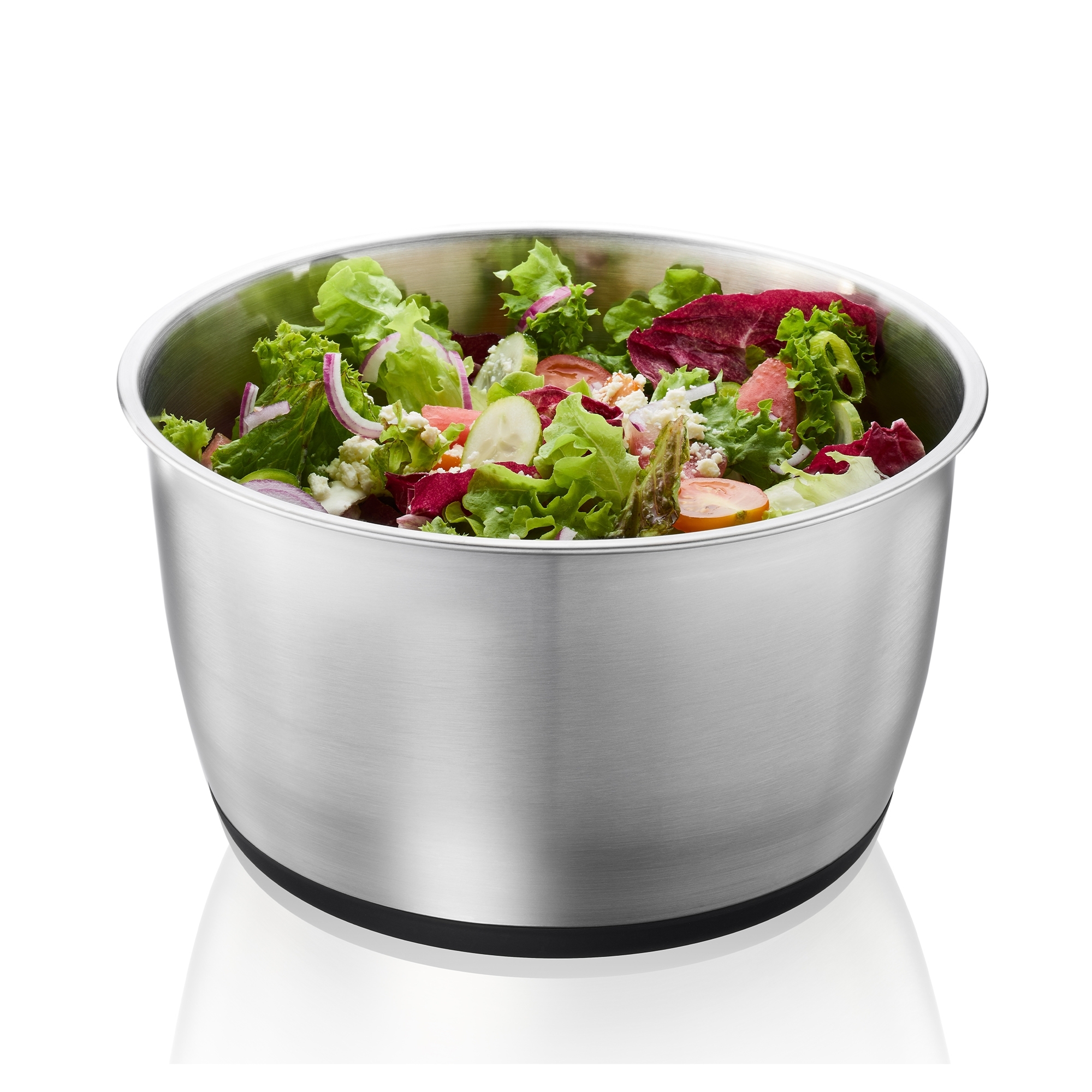 Gefu - PUSH IT salad spinner, Ø 25 cm stainless steel