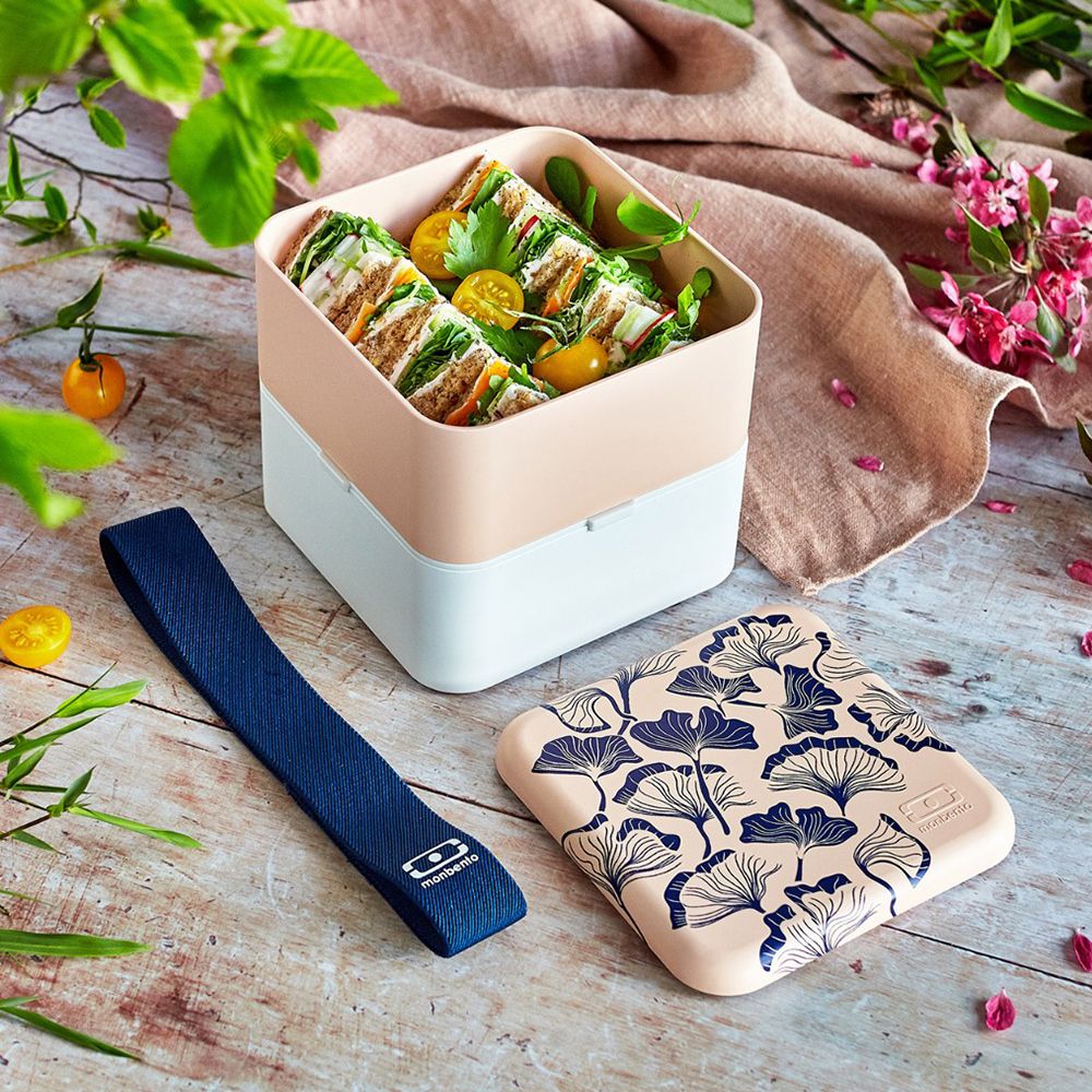 monbento - Square Bento Box Graphic Ginkgo monbento - Square Bento Box Graphic Ginkgo