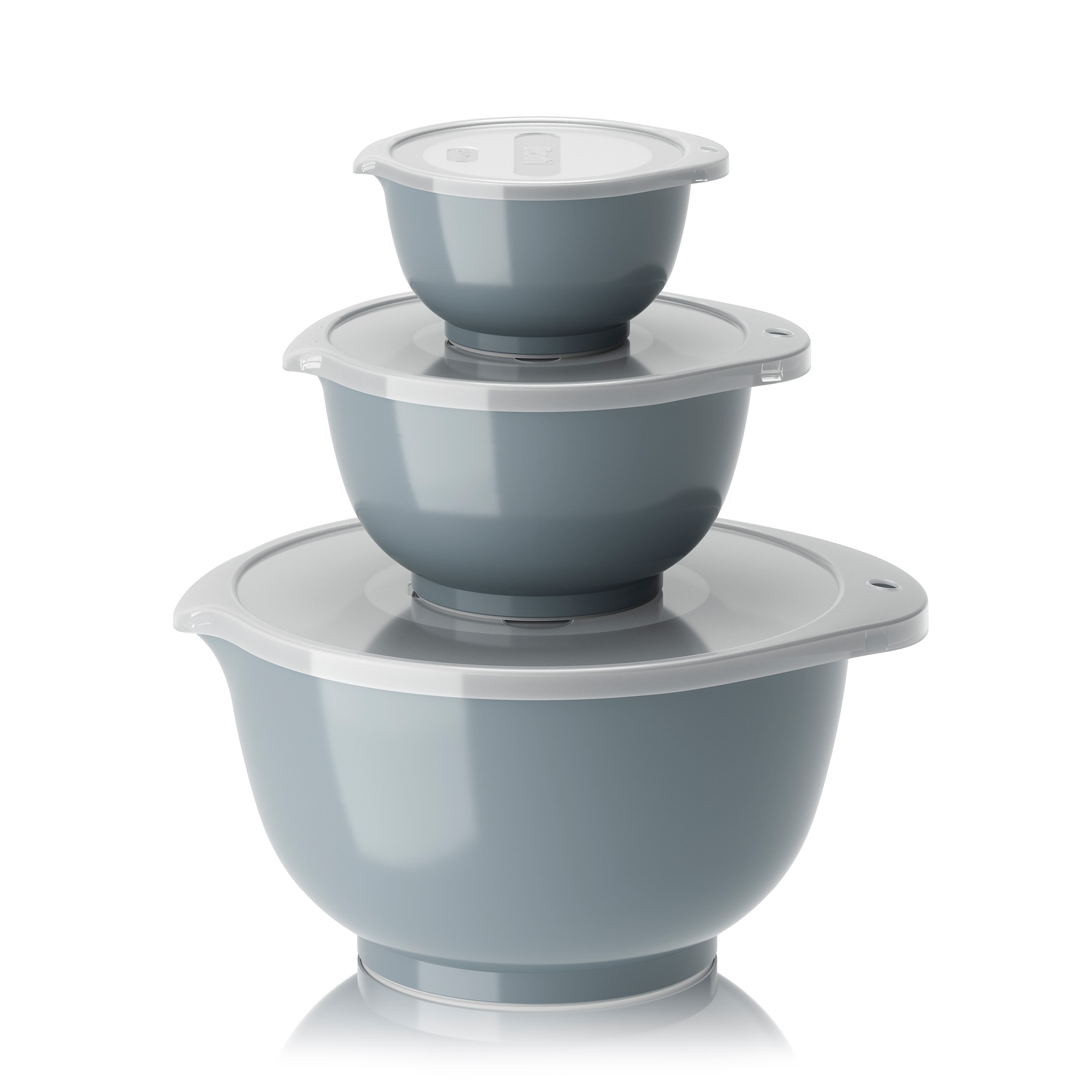 Rosti - Set NEW Margrethe 6-teilig (0,25 l + 0,75 + 3,0 l + passende Deckel) - Dusty Blue